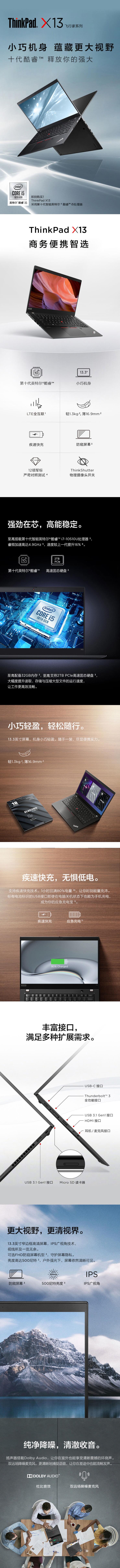 聯(lián)想/lenovo Thinkpad X13(圖1)