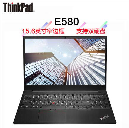 聯(lián)想（Lenovo）ThinkPad E590 15.6英寸輕薄窄邊框筆記本電腦（i7-8565U/8G/256G SSD/2G獨顯/FHD）黑色 (圖1)